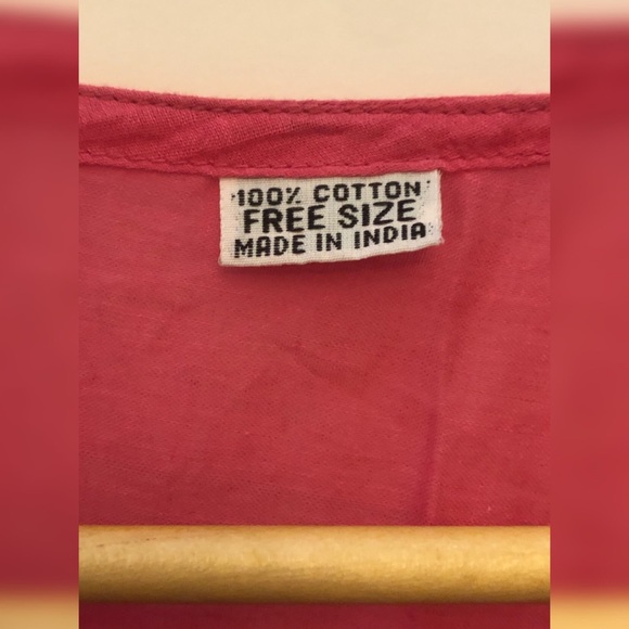 ✨PINK FREE SIZE BLOUSE %100 COTTON - Picture 4 of 6